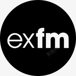 exfm前FM标志图标高清图片