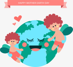 母亲地球日快乐蓝色地球素材