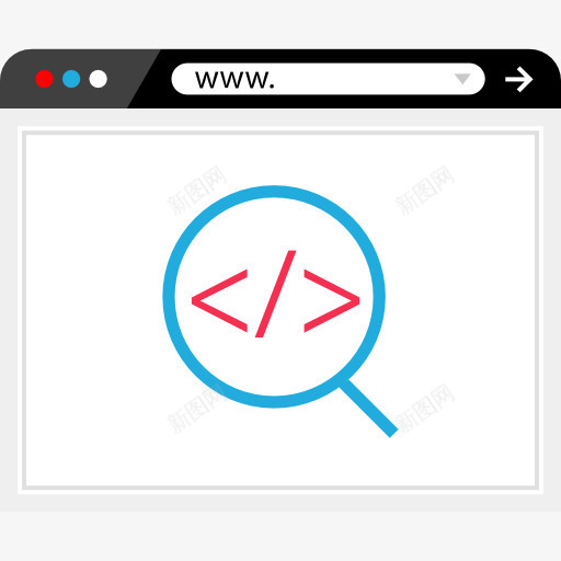 浏览器图标png_新图网 https://ixintu.com SEO和网络 互联网接口 搜索 浏览器 编码 计算