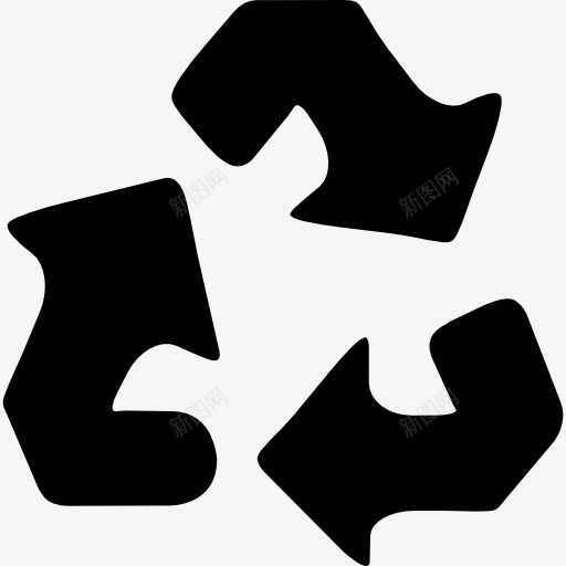画出循环箭头图标png_新图网 https://ixintu.com 回收 回收站 循环 循环箭头 标志 生态