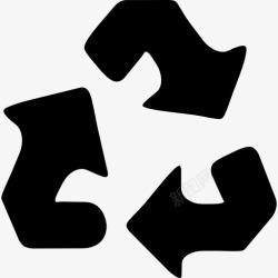 回收站标志画出循环箭头图标高清图片
