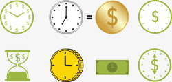 时间观念时间就是金钱矢量图高清图片