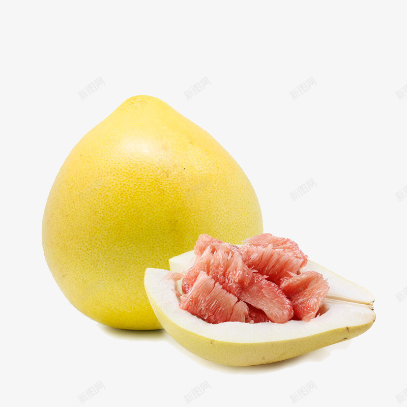 实物新鲜柚子png免抠素材_新图网 https://ixintu.com 一个柚子 实物柚子 平面 新鲜柚子 真实感 红色果肉