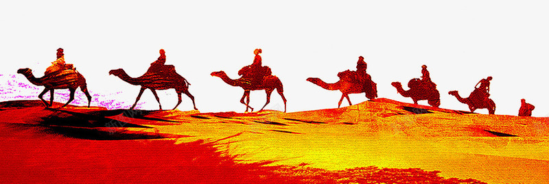 沙漠骆驼png免抠素材_新图网 https://ixintu.com 动物 手绘 沙漠 骆驼