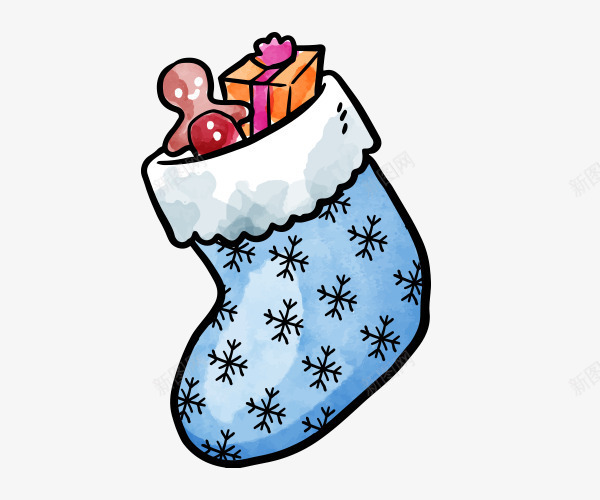 卡通手绘可爱袜子里的圣诞礼物png免抠素材_新图网 https://ixintu.com 卡通手绘 可爱袜子里的圣诞礼物 圣诞 圣诞节 礼物