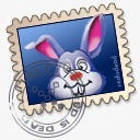 小兔兔邮票素材