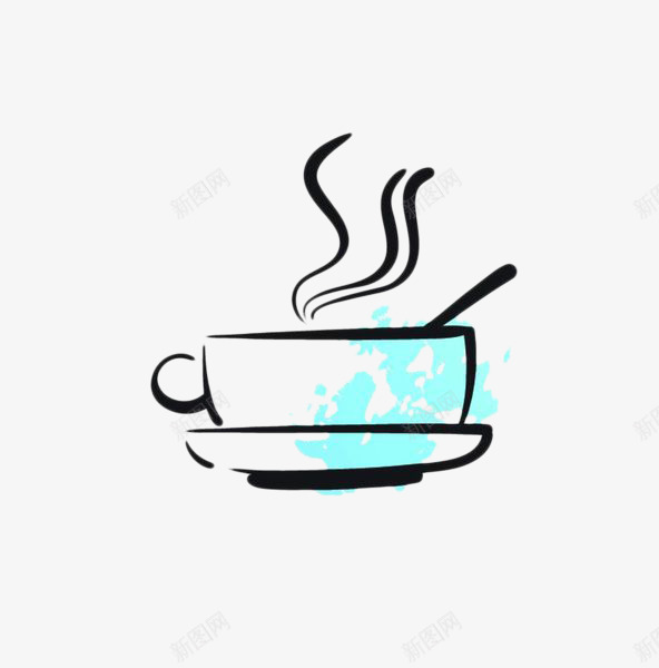 手绘热茶杯png免抠素材_新图网 https://ixintu.com 冒热气的茶 奶茶 手绘 杯子 热气 热茶杯 茶 饮料