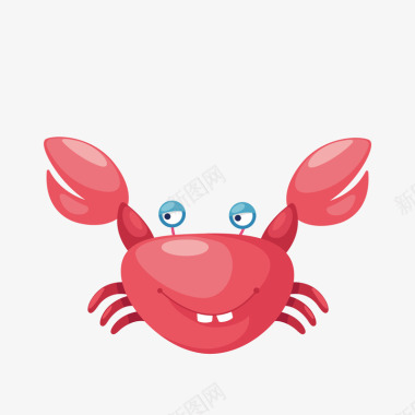 可爱螃蟹图标图标