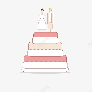 婚礼蛋糕标图标图标