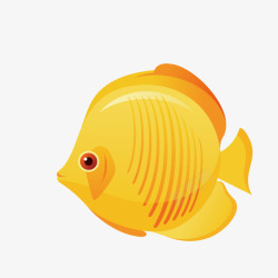 黄色海洋生物大鱼素材