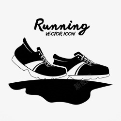 跑步的鞋子素材