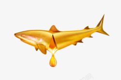 鱼肝油装饰图素材