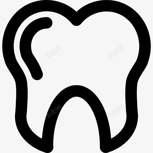 牙图标png_新图网 https://ixintu.com 健康 健康的牙齿 医疗 牙齿 牙齿卫生 牙齿的象征