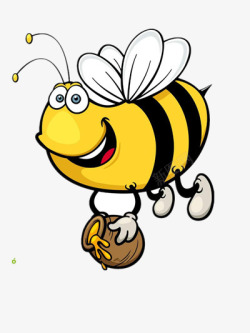 采蜜的小蜜蜂素材