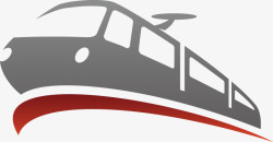 高铁标志火车剪影矢量图高清图片