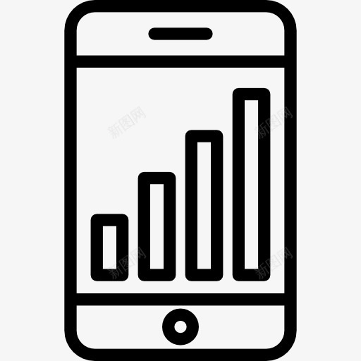 图图标png_新图网 https://ixintu.com 业务 图 图形 增长 智能手机 福利 统计