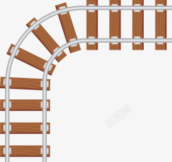 轨道拐角图素材
