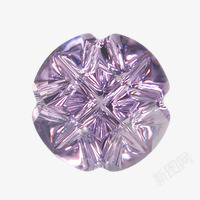 晶莹光泽的紫色宝石素材