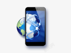 全球业务全球业务智能手机与全球图标高清图片