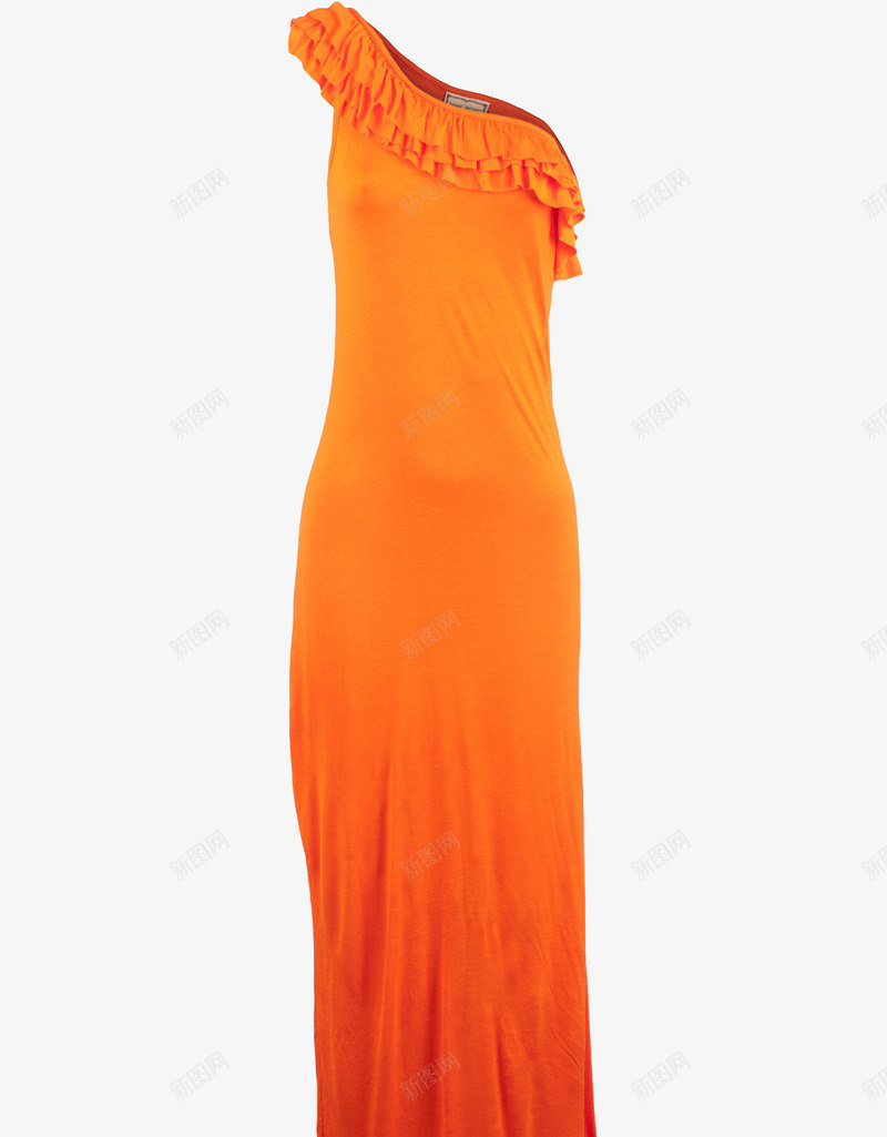 橙色晚宴礼服png免抠素材_新图网 https://ixintu.com 优雅 时尚女装 晚礼服 晚装 橙色 衣服 裙子 长裙