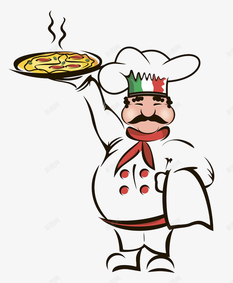 意大利厨师捧披萨png免抠素材_新图网 https://ixintu.com 厨师 意大利美食 意大披萨 美味 餐饮美食