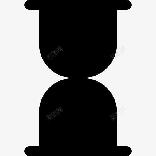 砂时计的剪影图标png_新图网 https://ixintu.com 固体 大杯固体 小时时钟 工具 形状 时间 暗 砂钟 轮廓 黑