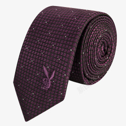紫色领带花花公子领带高清图片