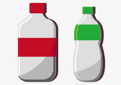 塑料奶瓶塑料瓶矢量图高清图片