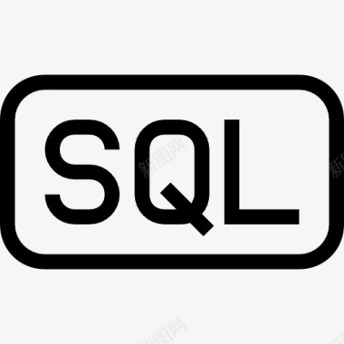 SQL文件圆角矩形概述界面符号图标图标