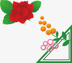 玫瑰花的玫瑰花瓣心形矢量图图标高清图片