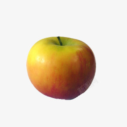 苹果果物油画金黄苹果高清图片