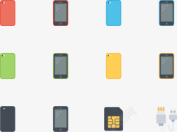 手机存储卡彩色手机高清图片