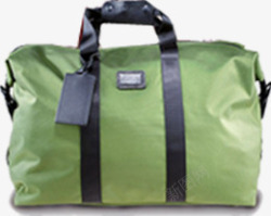 绿色旅行包包吊牌素材