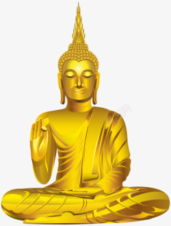 印度佛教金黄色印度佛祖高清图片