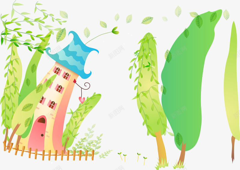 柳树旁的房子插图png免抠素材_新图网 https://ixintu.com 柳树旁的房子插图 柳树旁的房子插图矢量图 柳树旁的房子矢量图 矢量柳树旁的房子插图