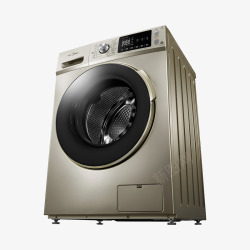 智能洗衣机美的黑色智能变频洗衣机高清图片