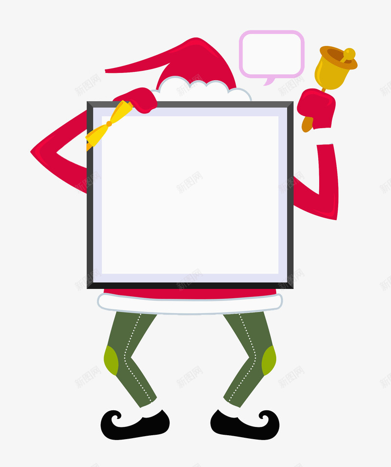 圣诞对话框png免抠素材_新图网 https://ixintu.com 创意 卡通 商务 圣诞节 壁纸 对话框 封面