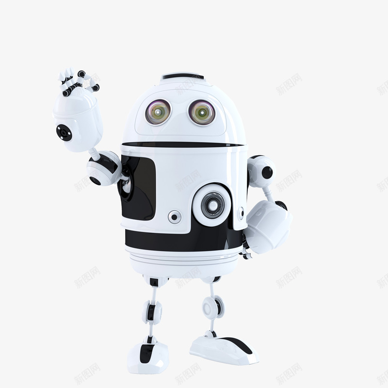 白色机器人实物图png免抠素材_新图网 https://ixintu.com 实物图 智能产品 智能机器人 白色机器人 科技 简图