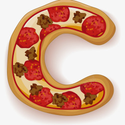 美味披萨字母C美味披萨字母C高清图片