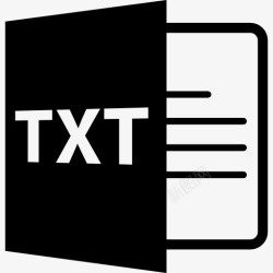 TXT文本文件txt开放文件格式图标高清图片