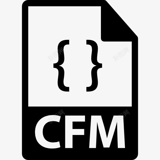 CFM文件格式符号图标png_新图网 https://ixintu.com CFM CFM文件格式 CFM的象征 托架 接口 支架