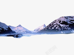 冰峰雪山白雪茫茫的山高清图片