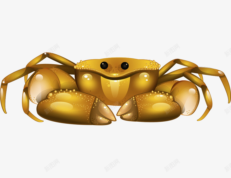 卡通海洋元素5png免抠素材_新图网 https://ixintu.com 卡通海洋元素 海洋生物 螃蟹