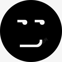 山楂Emoji填补牙齿黑色圆形符号表情的脸傻笑图标高清图片