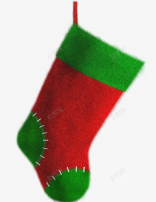 红绿色圣诞袜子节日png免抠素材_新图网 https://ixintu.com 圣诞 圣诞素材 圣诞袜子 绿色 节日 袜子