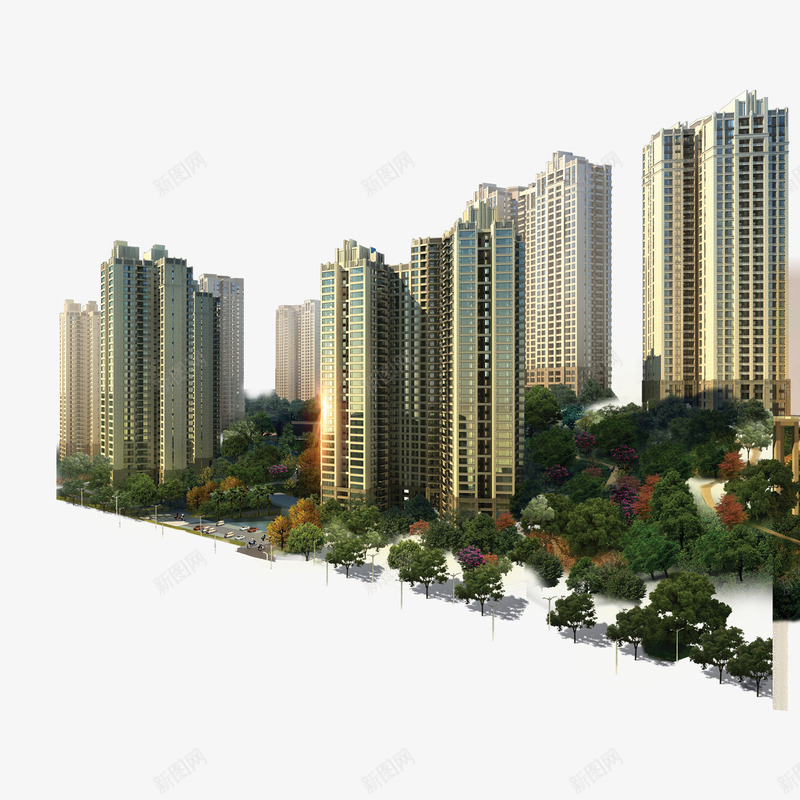 城市高楼大厦png免抠素材_新图网 https://ixintu.com 城市 城市素材 高楼大厦 高楼大厦素材
