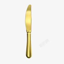 金色刀叉样式素材