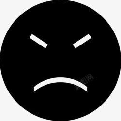 山楂Emoji填补牙齿悲伤的表情黑着脸闭着眼睛和嘴巴图标高清图片