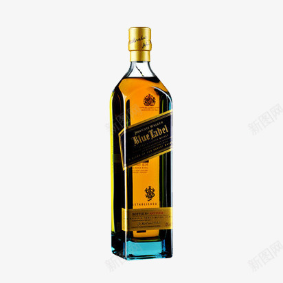 英国蓝方png免抠素材_新图网 https://ixintu.com 产品实物 威士忌 尊尼获加 洋酒 英国 蓝方