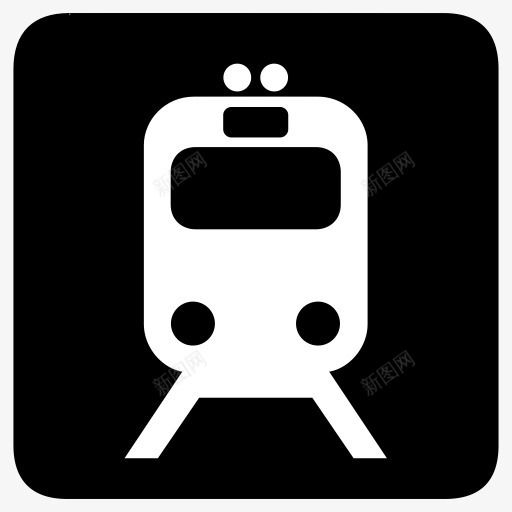 轨道钢轨火车运输AIGA符号标志图标png_新图网 https://ixintu.com Rail rails train transportation 火车 轨道 运输 钢轨